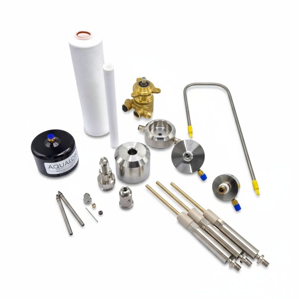 The picture shows alternative parts for OMAX Waterjet Systems